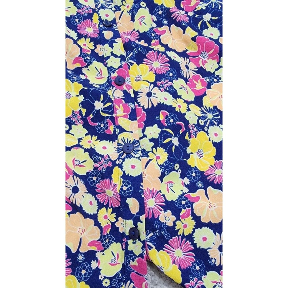 ModCloth Women's Blouse Wildflower Wanderlust Floral Multi-color Size 4X NWT - Picture 6 of 14